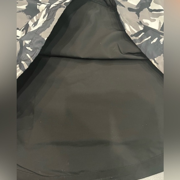 [2XL/PTP26”]Superdry Black Gray Camo 1/2 Zip Lined Men Windbreaker Jacket Biker - Picture 12 of 16